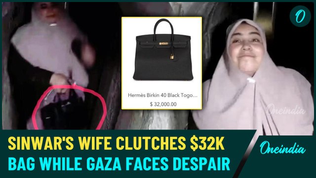 EXPOSED! Slain Hamas Leader Sinwar's Wife Flees with $32K Birkin Bag Amid Gaza Crisis-IDF Video