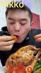 Eating Challenge (1kg ramen, 14 half eggs, 6 chicken leg pieces) | #asmr