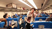 Zombies invade Japanese bullet train for Halloween