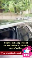 Hrithik Roshan Spotted at Pathaan director Siddharth Anand's office
