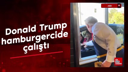 Donald Trump, hamburgercide çalıştı