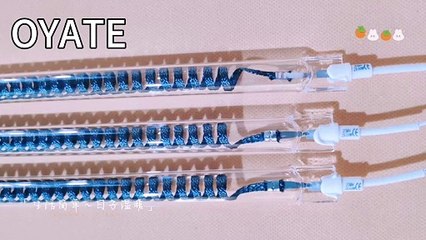 650mm 2600w 230v Clear quartz medium wave carbon fiber heating lamp