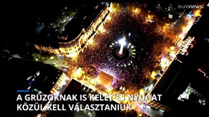 Tízezrek követelték Tbilisziben, hogy Grúzia ne sodródjon le az európai útról