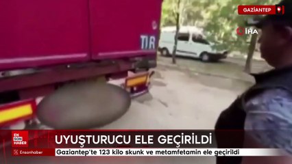 Gaziantep'te 123 kilo skunk ve metamfetamin ele geçirildi