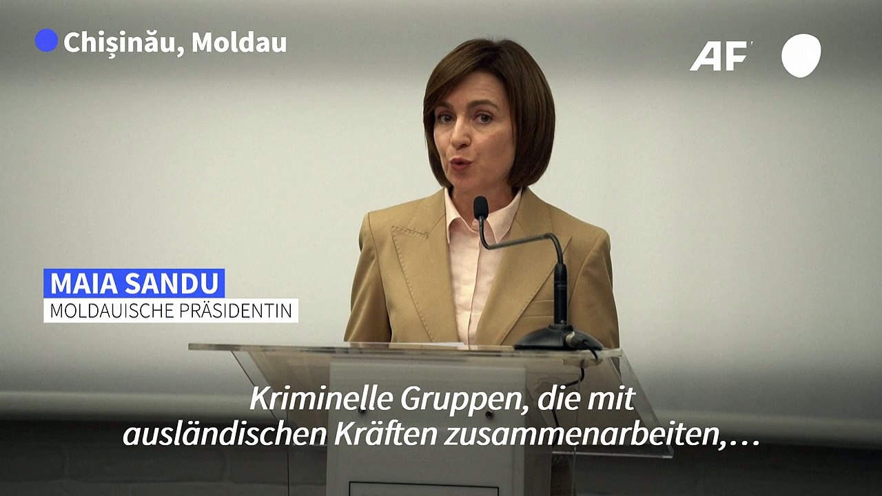 Moldaus präsidentin beklagt "angriff auf demokratie"