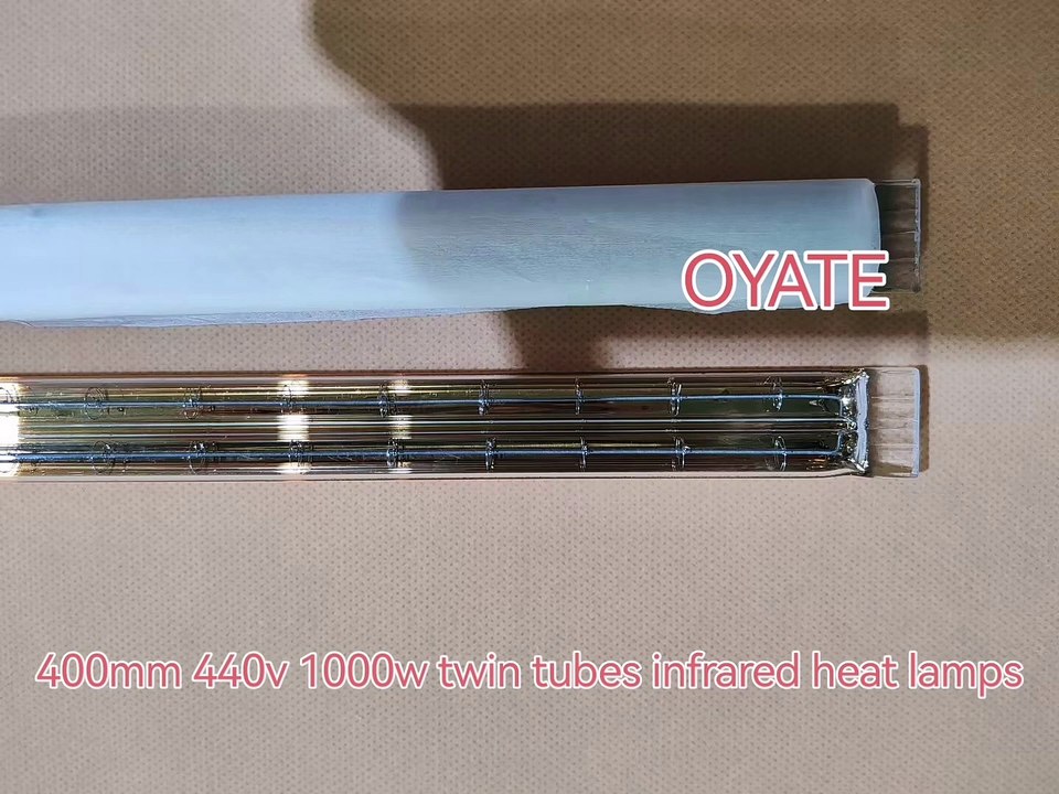 400mm 440v 1000w twin tubes ir emitter infrared radiation heat lamps─影片
