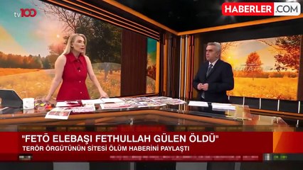 Elebaşı Gülen'in ölümü haberini veren sunucudan canlı yayında ses getiren sözler