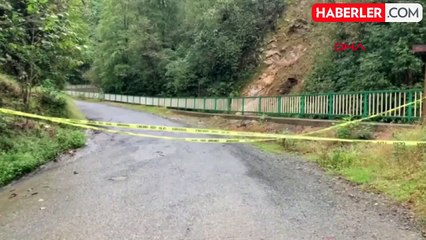 Rize'de Sağanak Dolu Heyelan, İki Boş Evi Toprak Altında Bıraktı