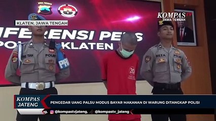 Pengedar Uang Palsu Modus Bayar Makanan di Warung Ditangkap Polisi
