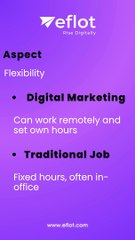 DIGITAL MARKETING JOB vs TRADITIONAL JOB: The Future of Work! | Eflot