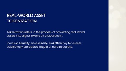 Real - World Asset Tokenization