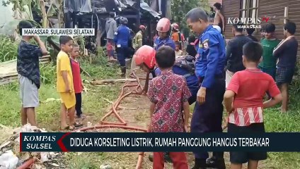 Скачать видео: Diduga Korsleting Listrik, Rumah Panggung Hangus Terbakar