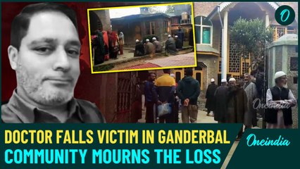 Heartbreaking Scenes in Kashmir: Community Mourn Outside Killed Doctor's Home After Overnight Attack