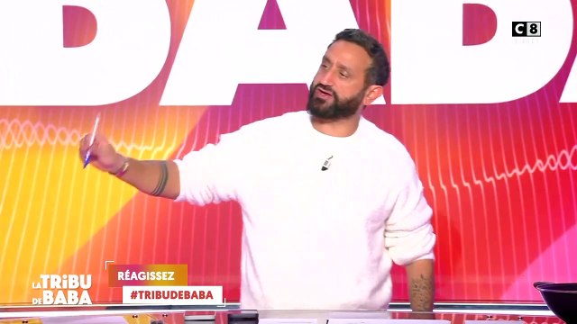 Cyril Hanouna dans La tribu de Baba le jeudi 17 octobre 2024 sur C8.
