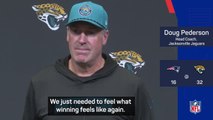 Jaguars needed to know what winning felt like again - Pederson