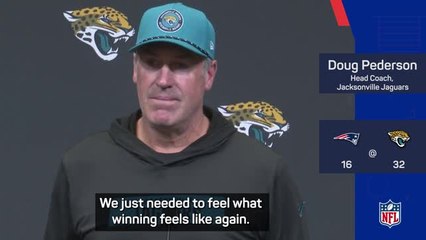 Jaguars needed to know what winning felt like again - Pederson