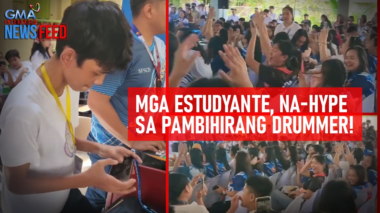 Mga estudyante, na-hype sa pambihirang drummer! | GMA Integrated Newsfeed