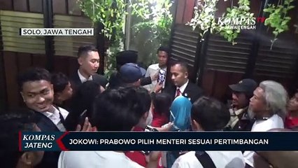 Jokowi: Prabowo Pilih Menteri Berdasarkan Pertimbangan Pribadi