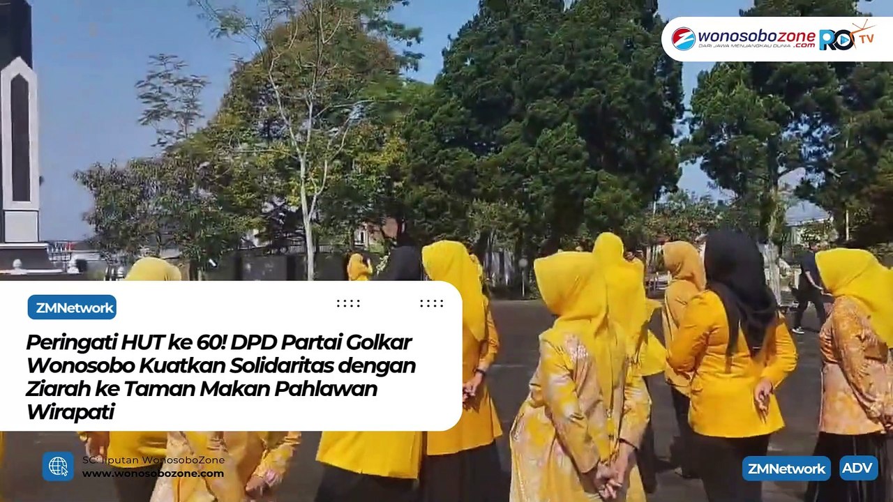 Peringati HUT ke 60! DPD Partai Golkar Wonosobo Kuatkan Solidaritas dengan Ziarah ke Taman Makan Pahlawan Wirapati