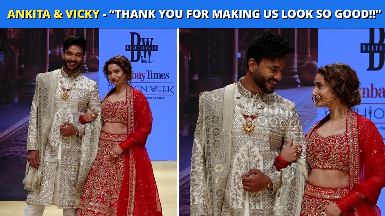 Ankita Lokhande And Vicky Jain Bring ROYAL Wedding Charm To The Ramp At Bombay Times Fashion Show