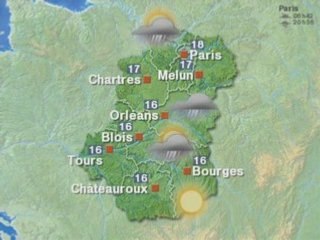 Météo du jeudi 24 avril 2008 Paris,Ile-de-France,Centre