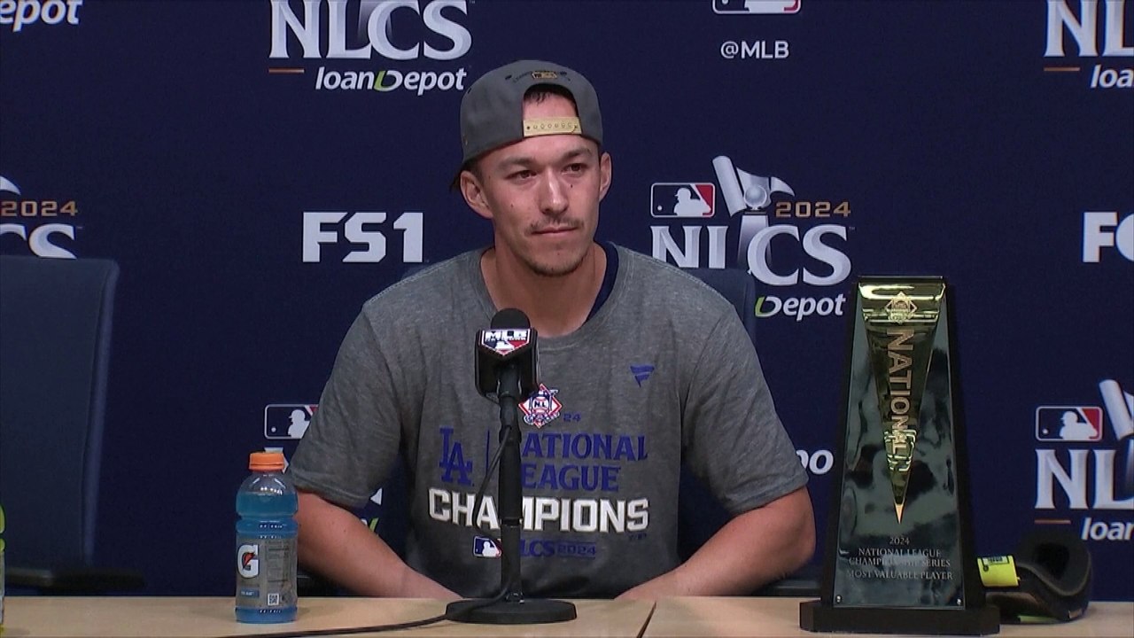 Tommy Edman on winning NLCS MVP and tying Corey Seager's record for NLCS RBIs by a Dodger: It's pretty crazy,