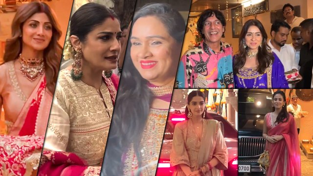 Shilpa Shetty, Mira Rajput, Raveena Tandon जैसी कई एक्ट्रेसेस का Karwa Chauth पर दिखा खूबसूरत अंदाज़