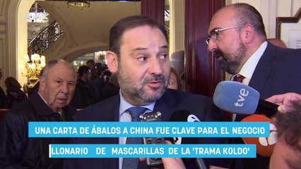 Una carta de Ábalos a China fue clave para el negocio millonario de mascarillas de la ‘trama Koldo’