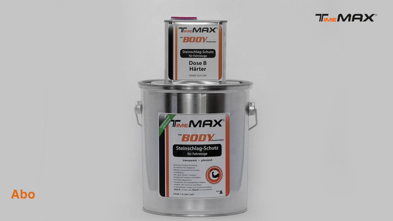 TimeMAX BODY: Gibt es unseren Steinschlagschutz bald auch in Farbe?