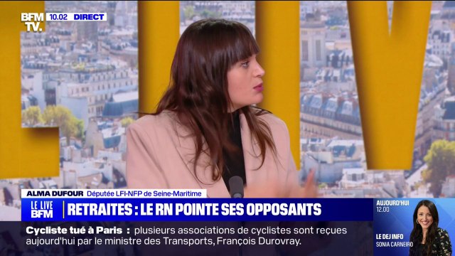 Proposition du RN d'abroger la réforme des retraites: Je n'ai pas dit que j'allais voter contre , affirme Alma Dufour (LFI-NFP)