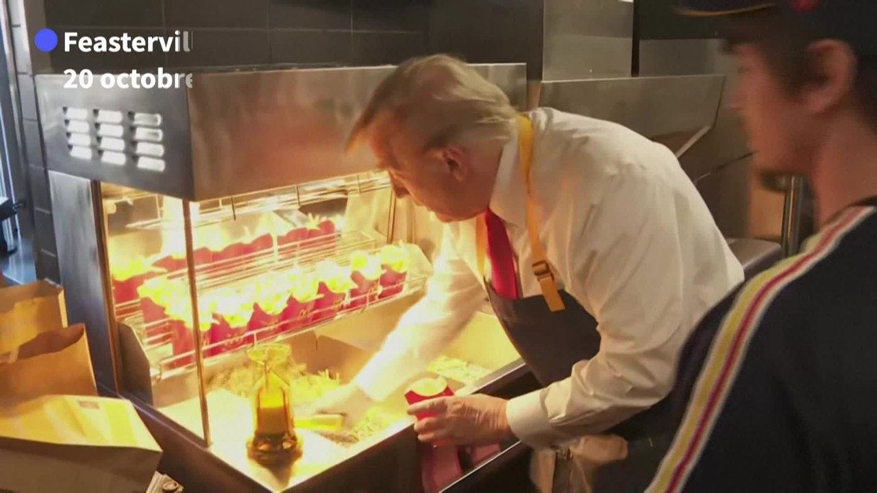 Trump fait des frites chez McDo dans une opération visant Harris