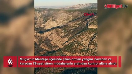 Muğla'daki orman yangınına 4'üncü gününde kontrol altına alındı