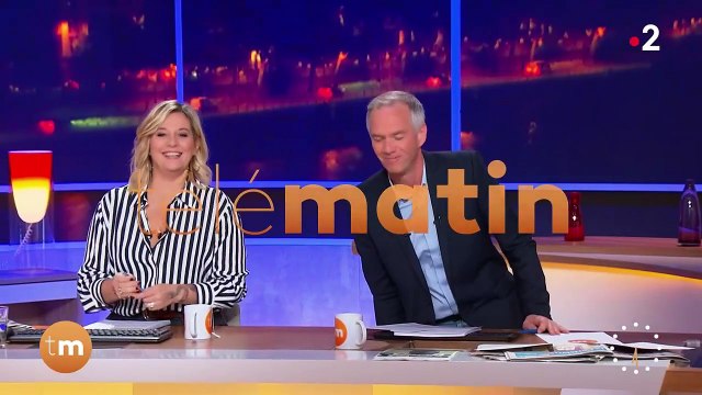 Julien Arnaud et Flavie Flament dans Télématin sur France 2 jeudi 17 octobre 2024.