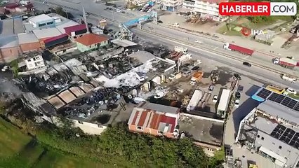 Sakarya'da Kauçuk Fabrikasında Yangın: 5 İş Yeri Kül Oldu