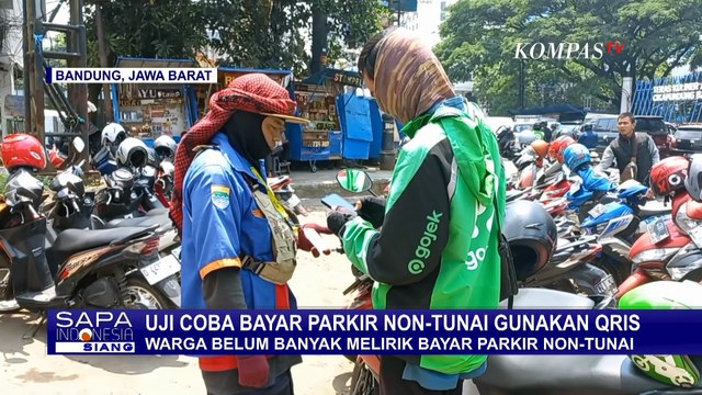 Uji Coba Bayar Parkir Non-Tunai Lewat QRIS, Warga Masih Pilih Bayar 'Cash'