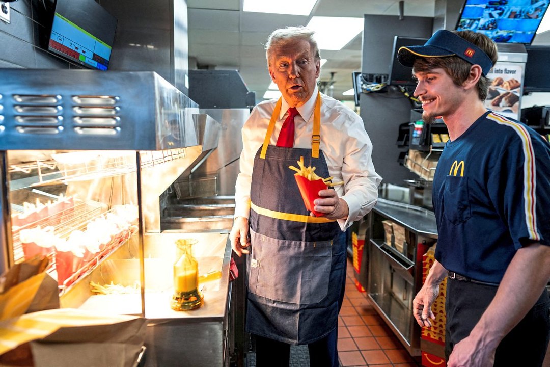 Trump serviert Pommes bei McDonalds