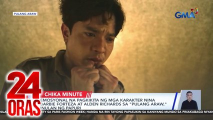 Emosyonal na pagkikita ng mga karakter nina Barbie Forteza at Alden Richards sa “Pulang Araw,” inulan ng papuri | 24 Oras