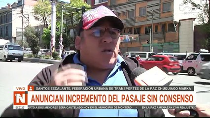 CHOFERES ANUNCIAN INCREMENTO