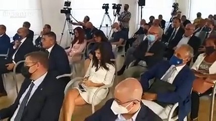 Gravina parla ai dirigenti del calcio abruzzese e porta la coppa degli Europei