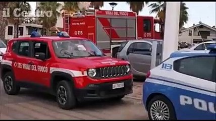 Fiamme e fumo su un balcone, le Torri Camuzzi vengono sgomberate