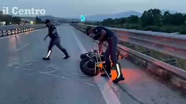 Polizia stradale al lavoro per i rilievi sulla Teramo-mare