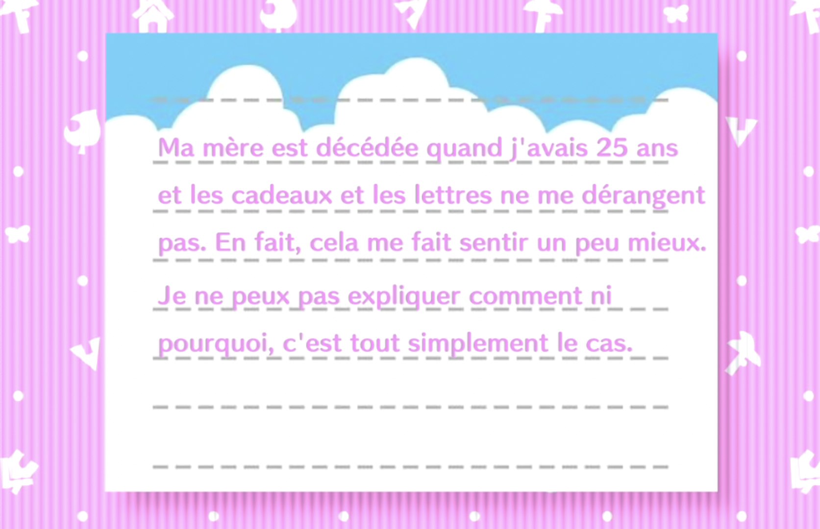 ⁣Les Lettres de Maman dans Animal Crossing