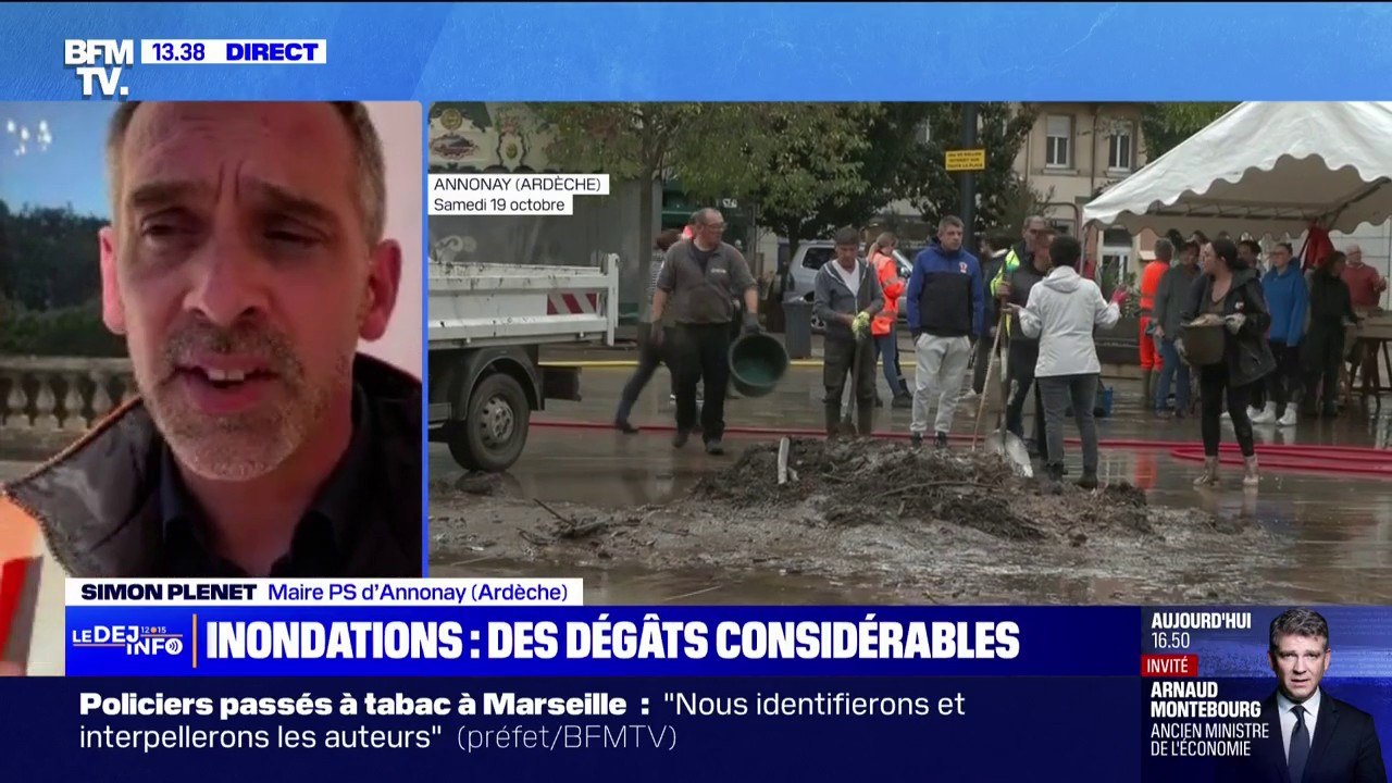 "On a pu reloger une maison de retraite", explique le maire d'Annonay (Ardèche) après les inondations