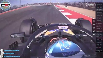 Colapinto superó a Pierre Gasly faltando diez vueltas para el final