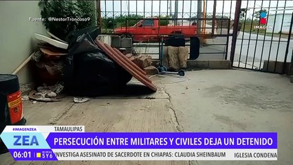 Captan enfrentamiento entre militares y civiles en Río Bravo, Tamaulipas