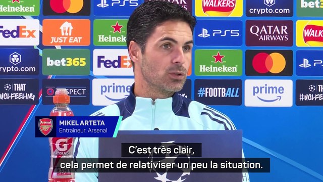 Arteta : Le contexte est que nous avons perdu un match en six mois