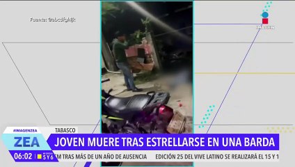 Joven muere tras estrellarse en una barda con su motocicleta