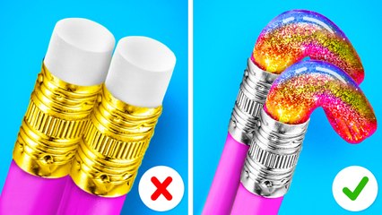 ASTUCES PARENTALES RICHES VS PAUVRES | Idée d'art À L'ÉCOLE ! Créations Parentales par 123 GO Like !