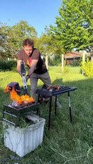 Quand personne n’a ramené de quoi allumer le barbecue….. ️ FAKE WEAPON FAKE FIRE FAKE TOUT