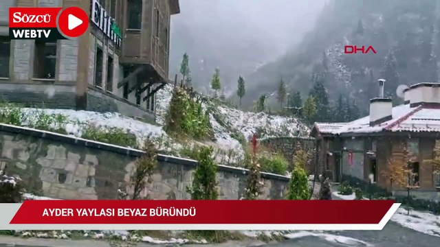 Ayder Yaylası beyaza büründü